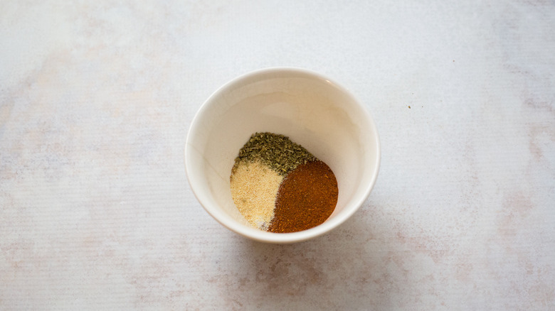 mixed spices in small bowl