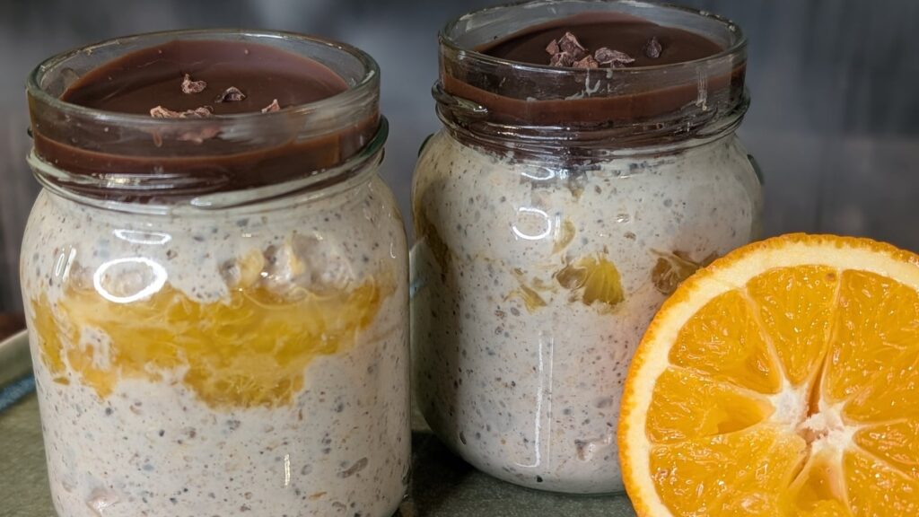 Avena nocturna de chocolate y naranja de Lilly Higgins