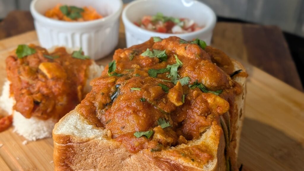 Receta de bunny chow de pollo al curry de Gerald Daniels — Hoy