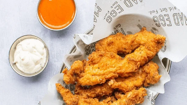 chicken tenders and dips