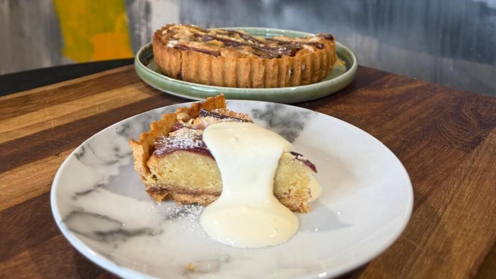 Galette de ruibarbo y ricotta de Kevin Dundon