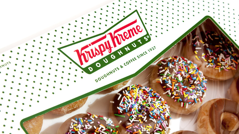Krispy Kreme sprinkle doughnuts