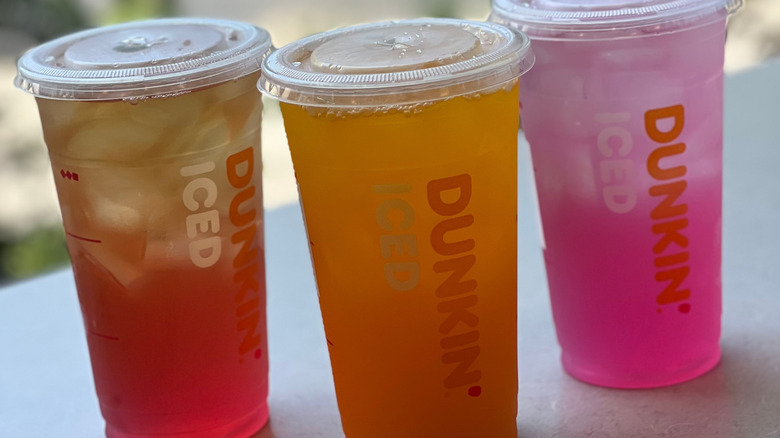 Three Dunkin' Refreshers