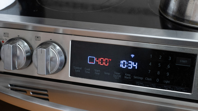Oven set to 400 F.