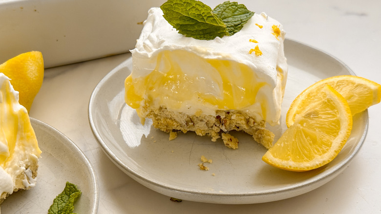 small plate of lemon lush