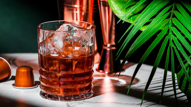 Espresso vodka soda cocktail