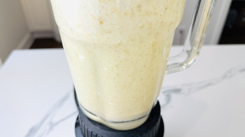 S'mores milkshake in blender