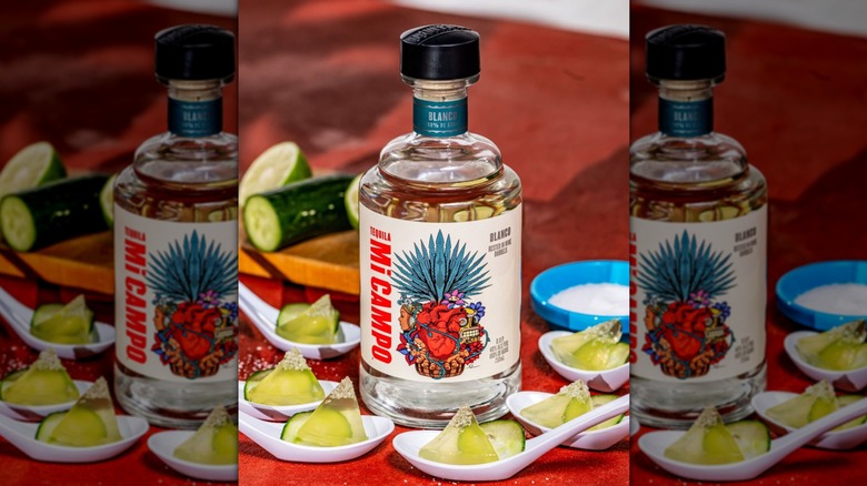 Mi Campo blanco tequila with cocktails