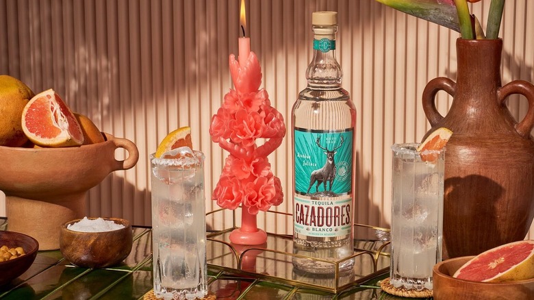 Cazadores Blanco Tequila with cocktails