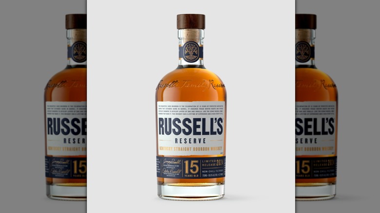 A bottle of Russell's Reserve 15 year 2024 bourbon