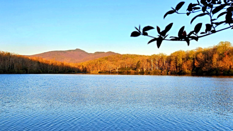 Price Lake in autumn at Julian Price Memorial Park