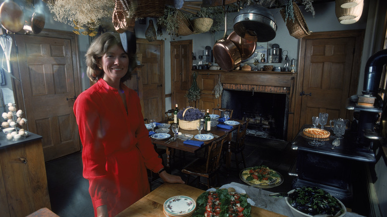 Martha Stewart in her home kitchen, 1976