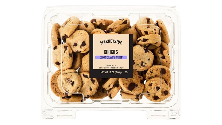 A package of bite-sized chocolate chip cookies
