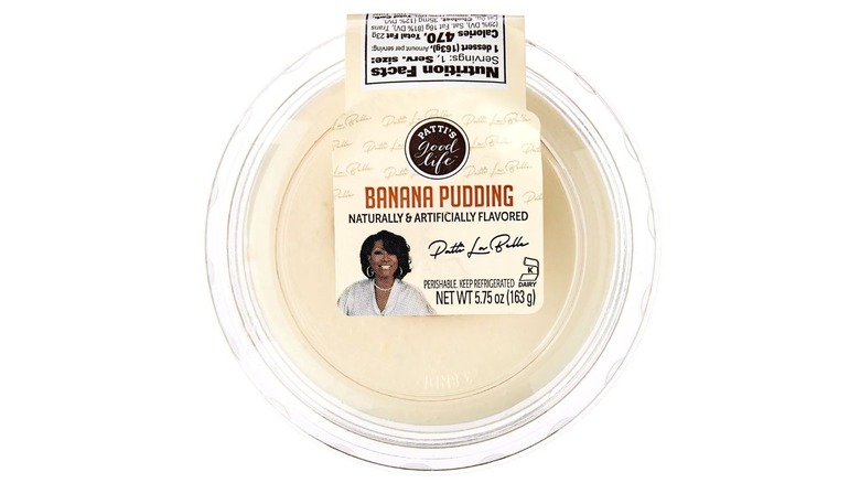 The top of a banana pudding cup container from Walmart