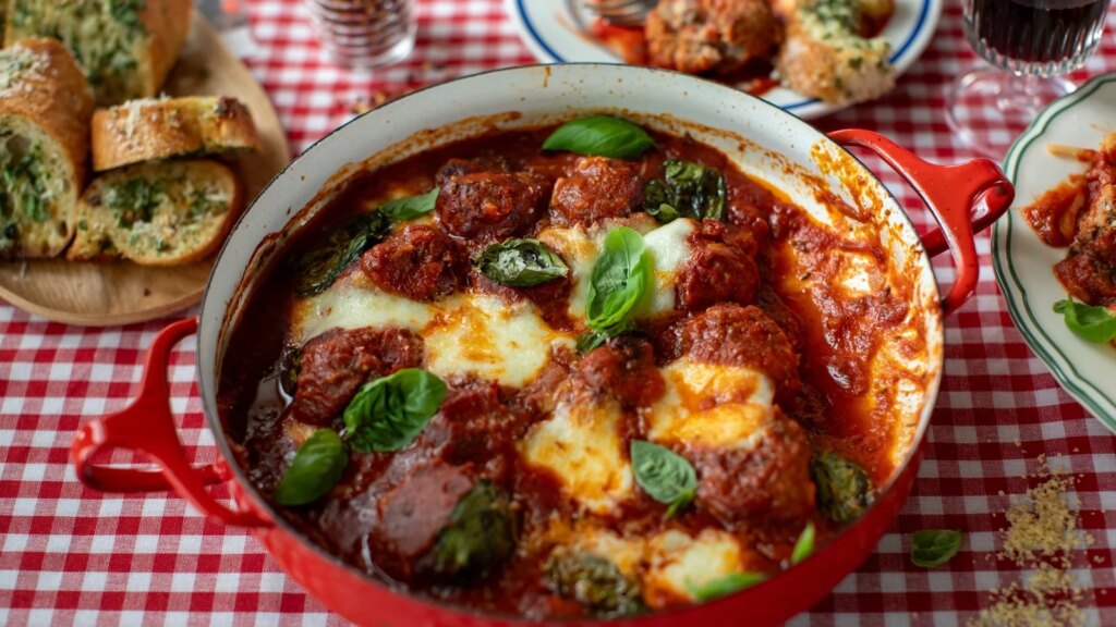 Cocina italiana de Donal: Albóndigas al horno y pan de ajo