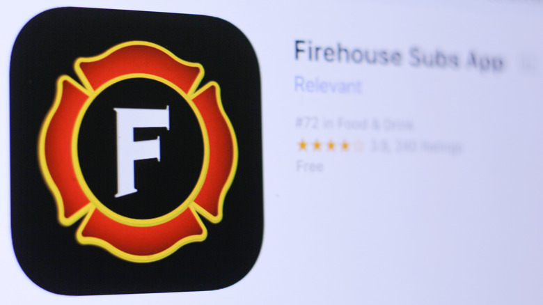 Firehouse Subs app download screen