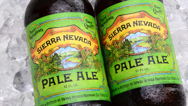 Sierra Nevada American Pale Ale bottles on ice