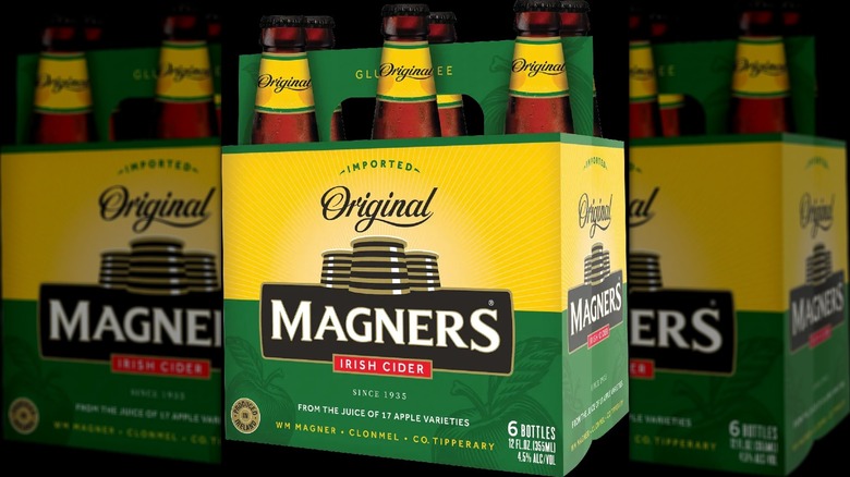 Six pack of Magners Irish Hard Cider bottles