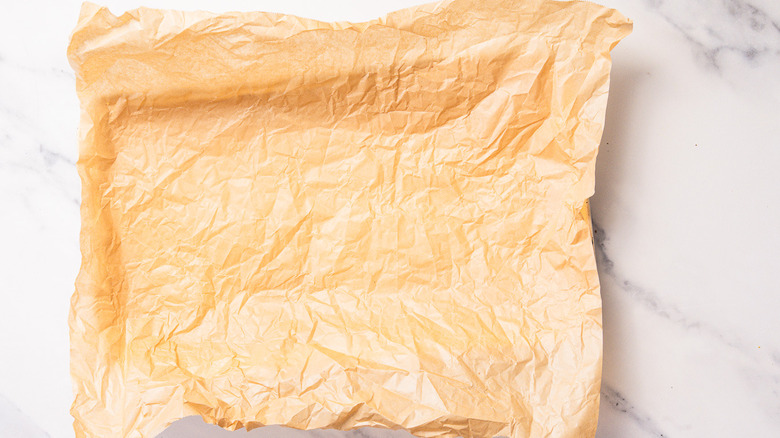 Baking sheet with parchment