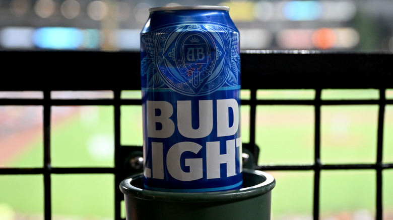 Can of Bud Light at an MLB game