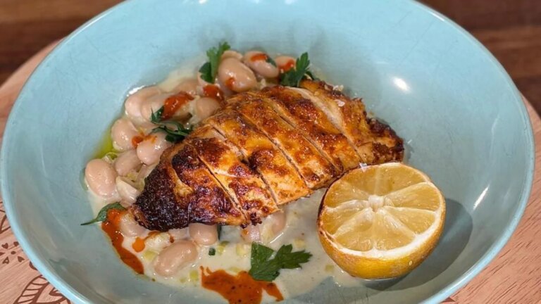 Receta de hoy: Pollo cremoso con puerros de Kevin Aherne