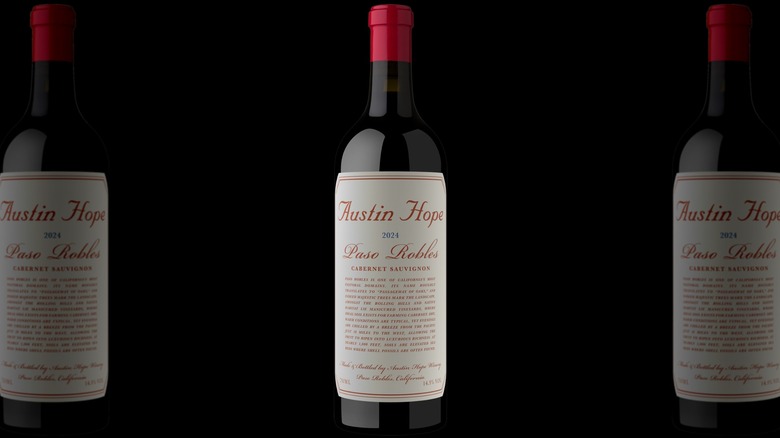 Bottle of Hope Family Wines Austin Hope Cabernet Sauvignon