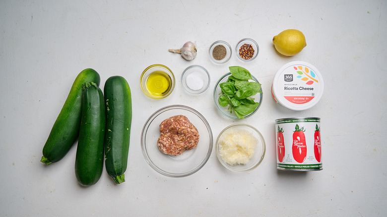ingredients on a table