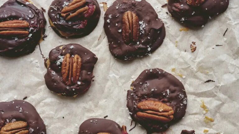 Recetas de bocaditos de chocolate con nueces pecanas de Tim Spector