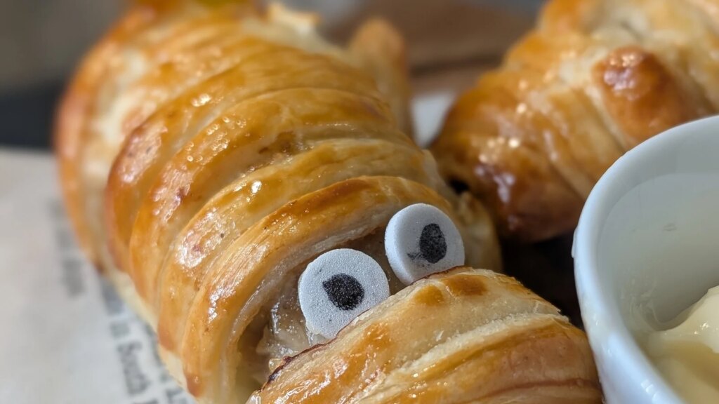 Momias de rollos de salchicha para Halloween de Wade Murphy