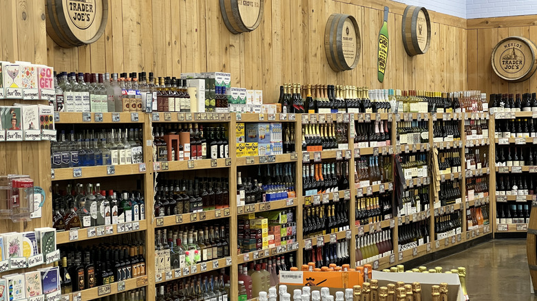 Trader Joe's wine section