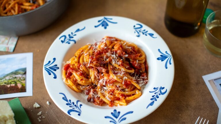 La cocina italiana de Donal: Bucatini con salsa amatriciana