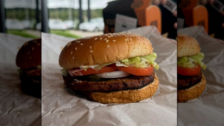 Impossible Whopper from Burger King on wrapper